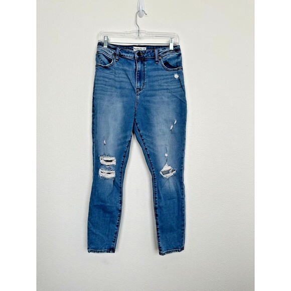Abercombie Curve Love The Super Skinny High Rise Jeans Medium Wash Blue Size 29 - Picture 1 of 6